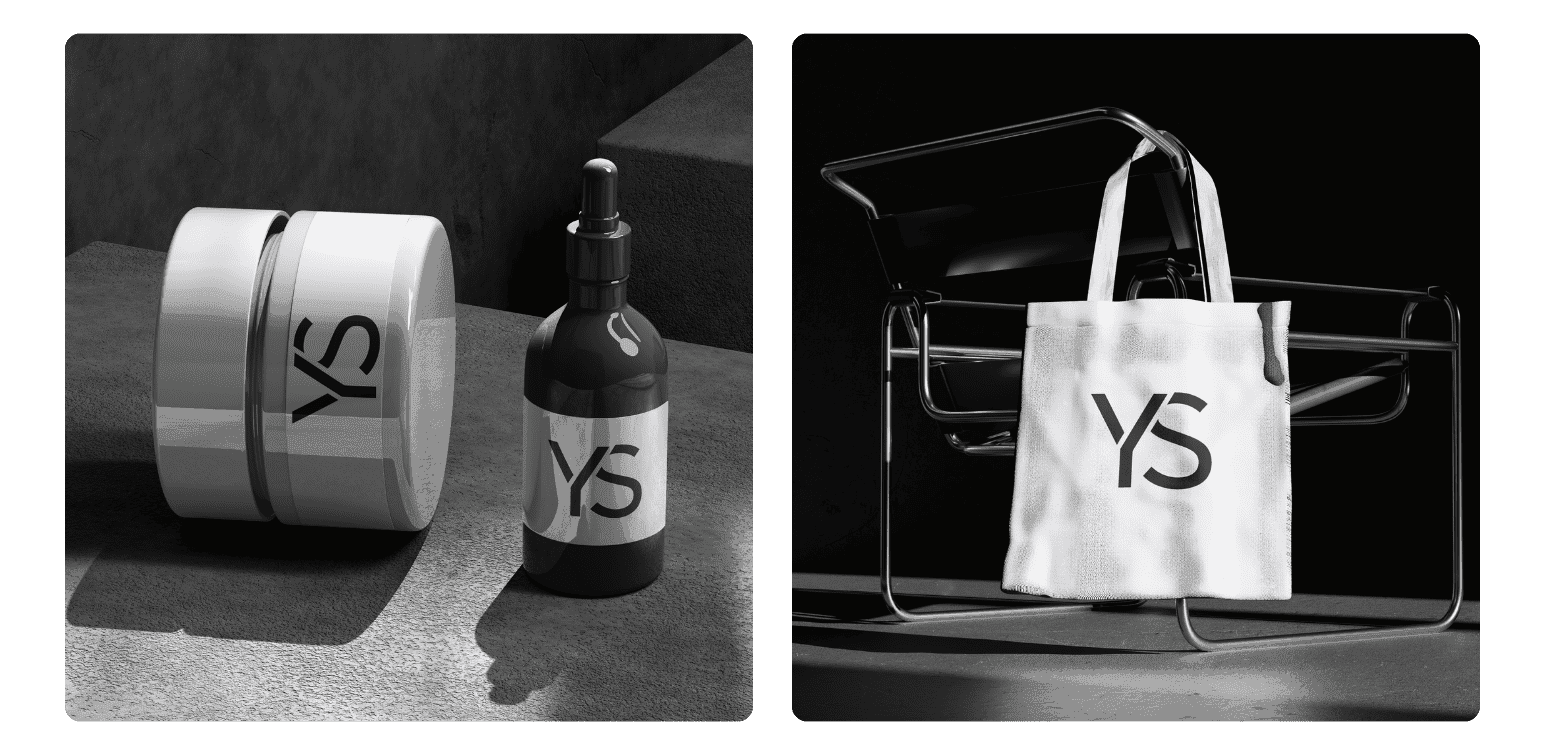 YSロゴがデザインされたオリジナルプロダクトとグッズ。ファンとの共感から生まれたブランドが、KOLマネジメントエージェンシーを通じて形になる。